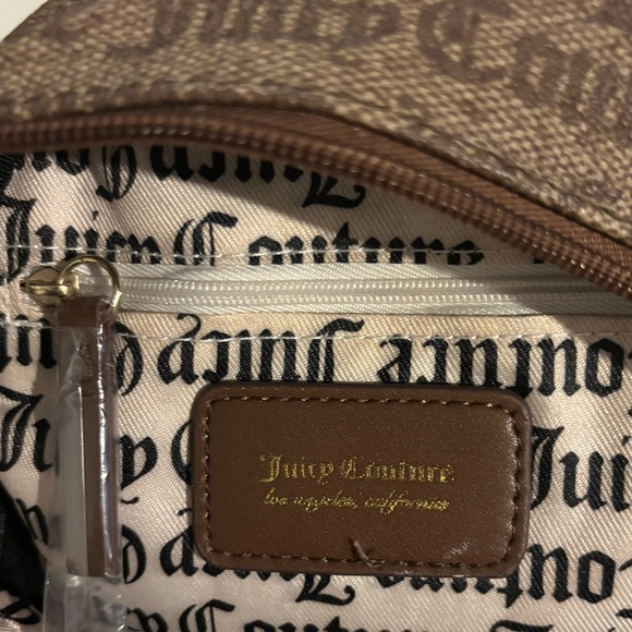 Juicy Couture Mini Tan Backpack with Gold Logo - Picture 4 of 6